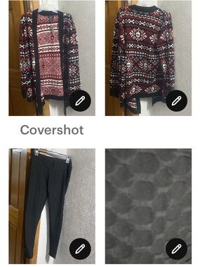 ☠️Sweater Cardigan XL+Mega stretch leggings